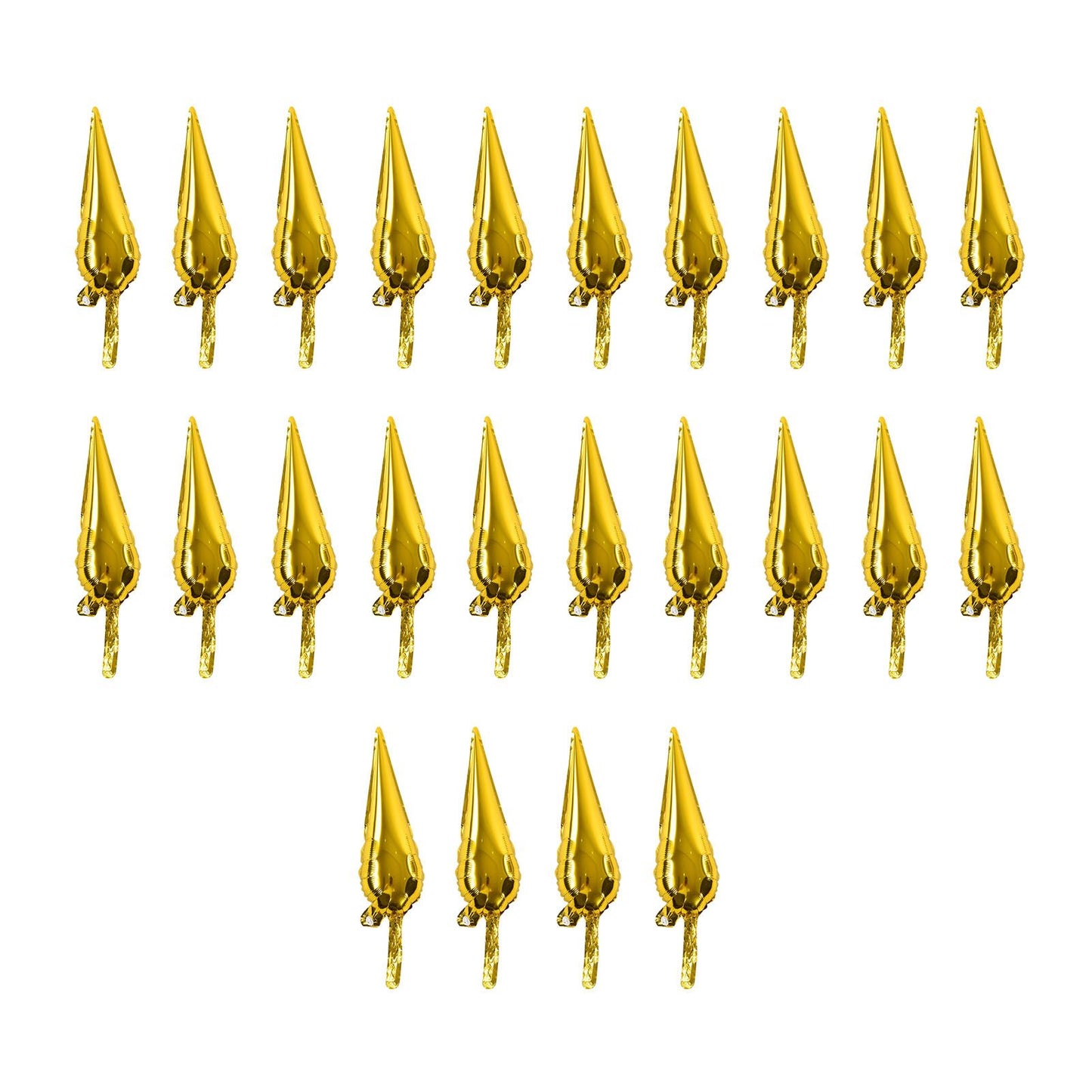 24Pcs Aluminum Foil Balloons Set Explosion Star Balloons for Wedding Celebration Holiday Party Arrangement Decoration