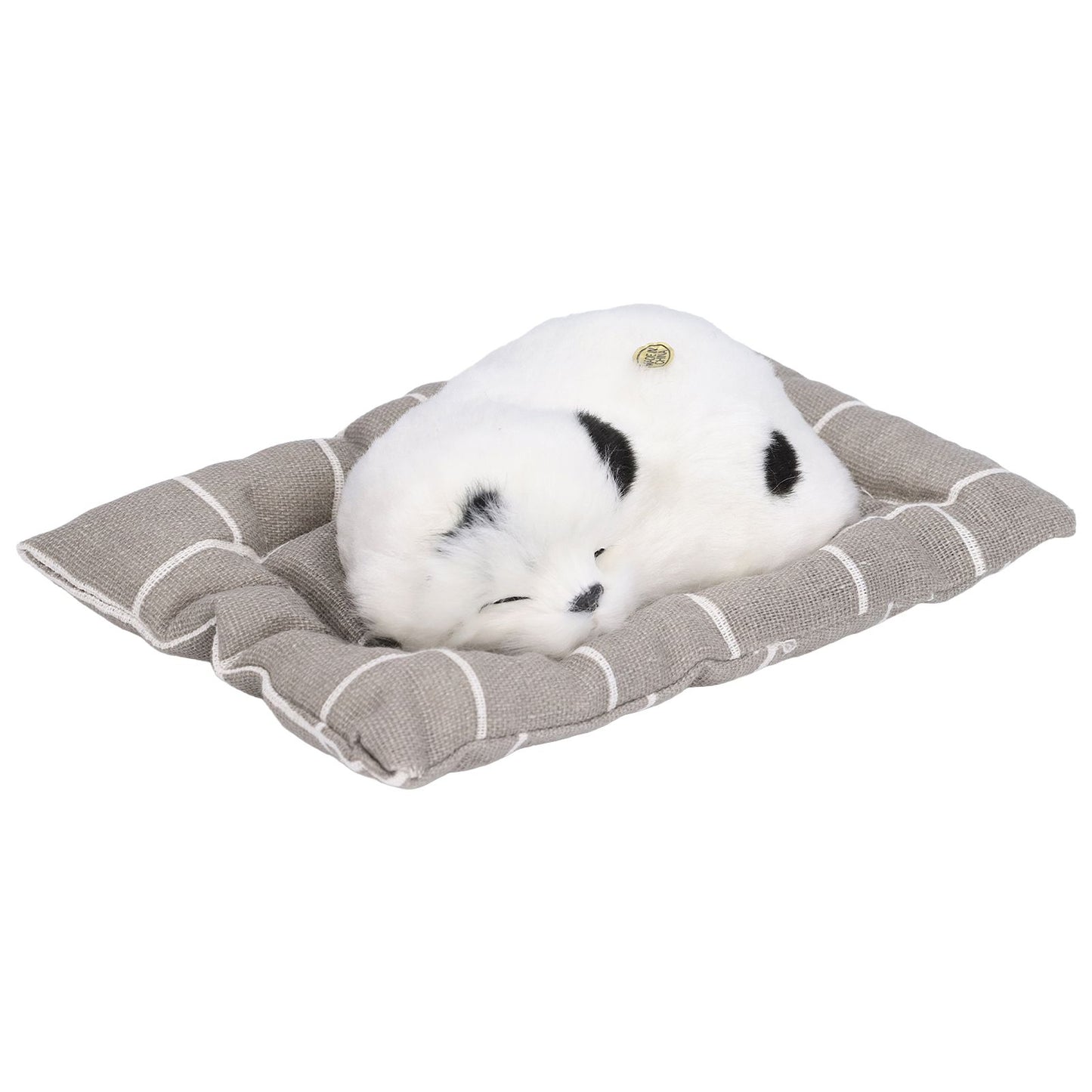 Make Sound Sleeping Dog Toy with Cloth Cushion Simulation Plush Dog Toy Small Dog Doll OrnamentsDalmatian