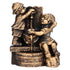 Little Boy Girl Playing Water Statue Standing Sculpture Resin Garden Ornament for Home Decoration