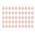 50Set Innovative Candy Box Paper Candy Bags with Ribbons for Christmas Parties Birthdays WeddingsPink with Light Pink Ribbon