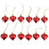 12pcs Christmas Ornament Heart Shape PVC Christmas Tree Hanging Decorations for Valentine&