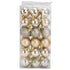 36Pcs Christmas Tree Ball Ornaments Shatterproof Hanging Decorations Xmas Pendant for Festival Holiday PartyGold