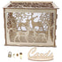Greeting Card Box DIY Wooden Couple Deer Wedding Card Case Sign in Box Decoration Box