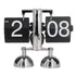 Flip Clock Quartz Movement High Accuracy Retro Style Stainless Steel Simple Operation Quartz Clock
