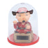 Lucky Ornaments Solar Powered Cute God of Wealth Decoration with Waving Arm for Home Office Car