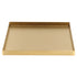 Gold Stainless Steel Tray Decorative Jewelry Dish Makeup Tray Organizer for Drink Breakfast Bars Restaurants