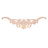 Wood Appliques Exquisite Elegant European Style Rubber Wood Long Flower Piece Home Decoration Carved Accessories