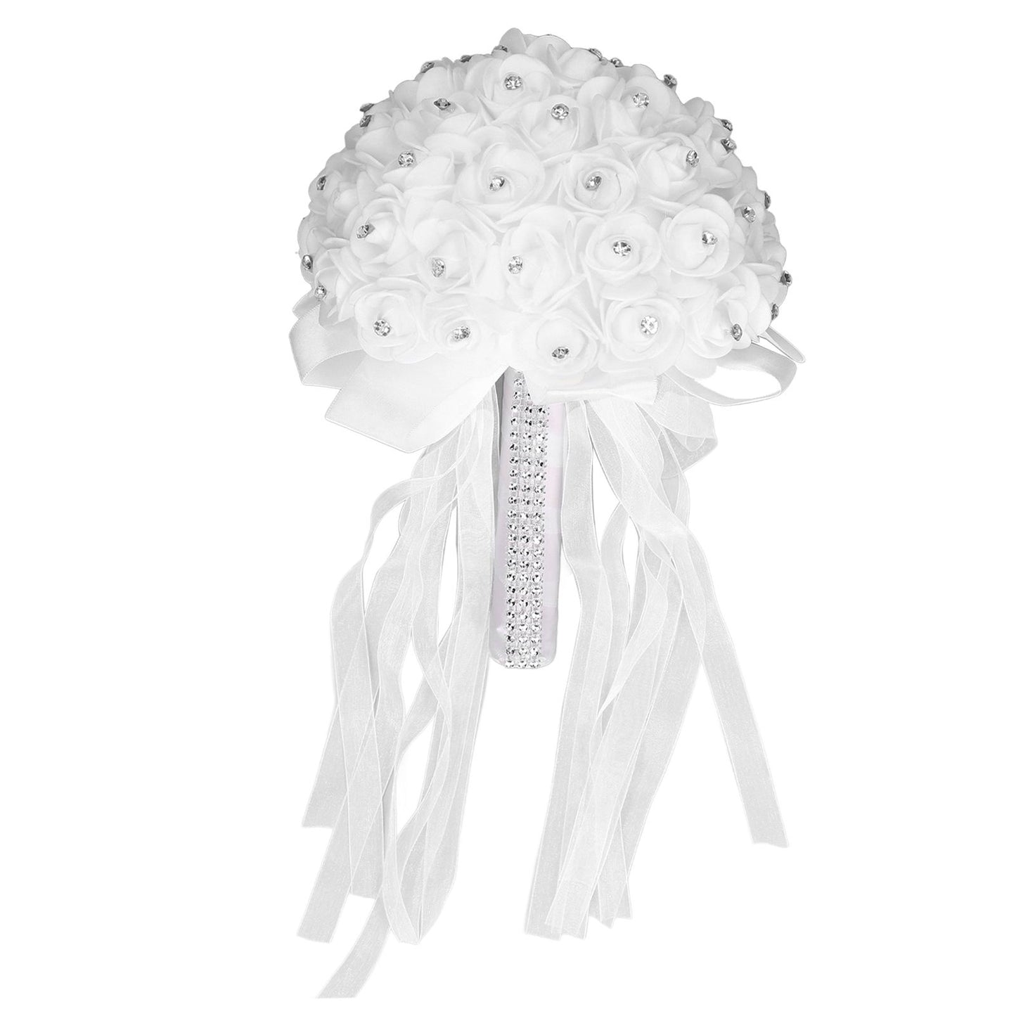 Holding Flower Simulation Design Environmentally Friendly Odorless Romantic Artificial Bouquet for Weddings Parties