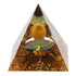 Pyramid Ornament Natural Gravel Triangular Lucky Improving Mood Pyramid Positive Energy Decoration for Bookshelf