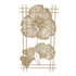 Golden Metal Ginkgo Leaf Decoration Modern Minimalist 3D Wall Sculpture for Bedroom Living Room Hotel Cafe