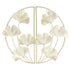2 Pcs Ginkgo Leaf Decoration Modern Simple Nordic Style Metal Golden Ginkgo Leaf Wrought Iron Wall Decoration