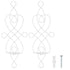 2 Sets Iron Wall Candle Sconce Holder Foldable Deformation Resistance Innovative Wall Candle Holder for Bedroom Dining Room White