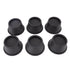 6Pcs Furniture Risers Round Plastic Furniture Lift Riser for Bed Table Couch Black 2.8in