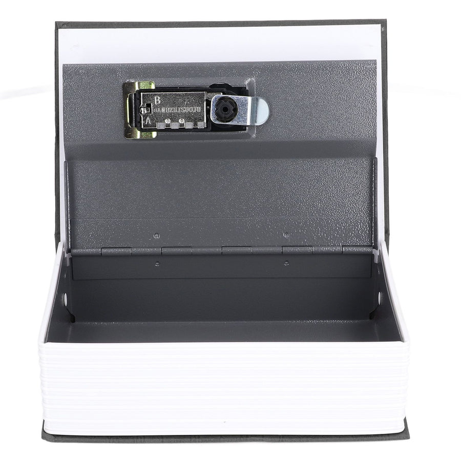Book Shaped Steel Safe Classic Secret Book Safe Lock Password Type Household Storage BoxBlack