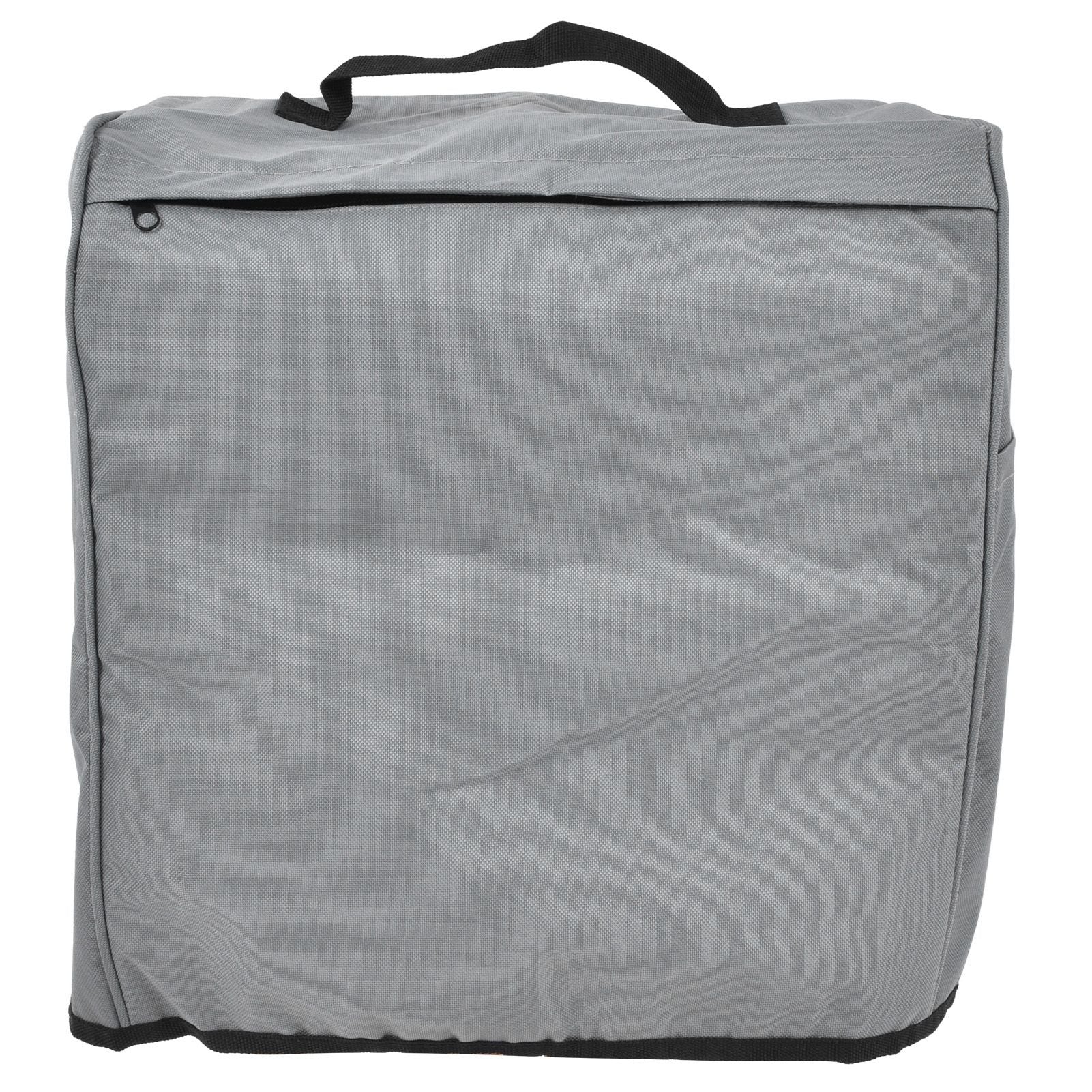 Grill Cover 600D Oxford Fabric Dustproof Barbecue Grill Protector with Zipped Pockets Gray