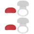 2Pcs Small Ball Stand Acrylic Sturdy Durable High Stability Sport Ball Display Rack for Tennis Softball BaseballTransparent