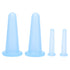 4pcs Cupping Set Massage Therapy Cups Convenient Practical Compact Lightweight Soft Flexible Cleanable Face MassagerBlue