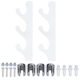 1 Pair Sword Stand Acrylic Three Layer Wall Mounted Sword Display Stand Support for All SwordsTransparent