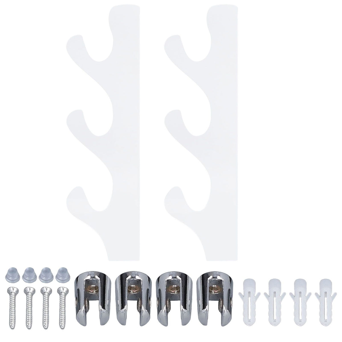 1 Pair Sword Stand Acrylic Three Layer Wall Mounted Sword Display Stand Support for All SwordsTransparent