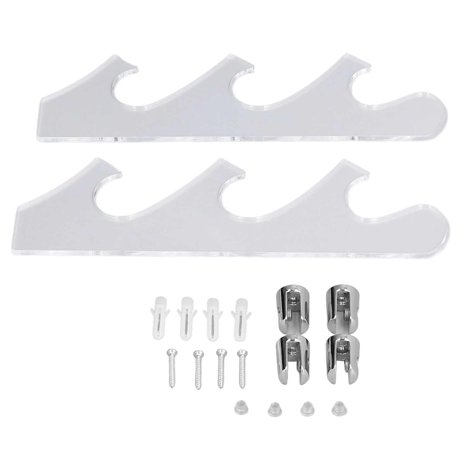 1 Pair Sword Holder Stand Sword Display Rack Wall Mounted Samurai Sword Hanger for HomeTransparent