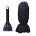 Waterproof Ice Scraper Mitt 2 in 1 Design Elastic Band Design Easy to Hold Convenient Cold Proof Car Snow Scraper GloveBlack