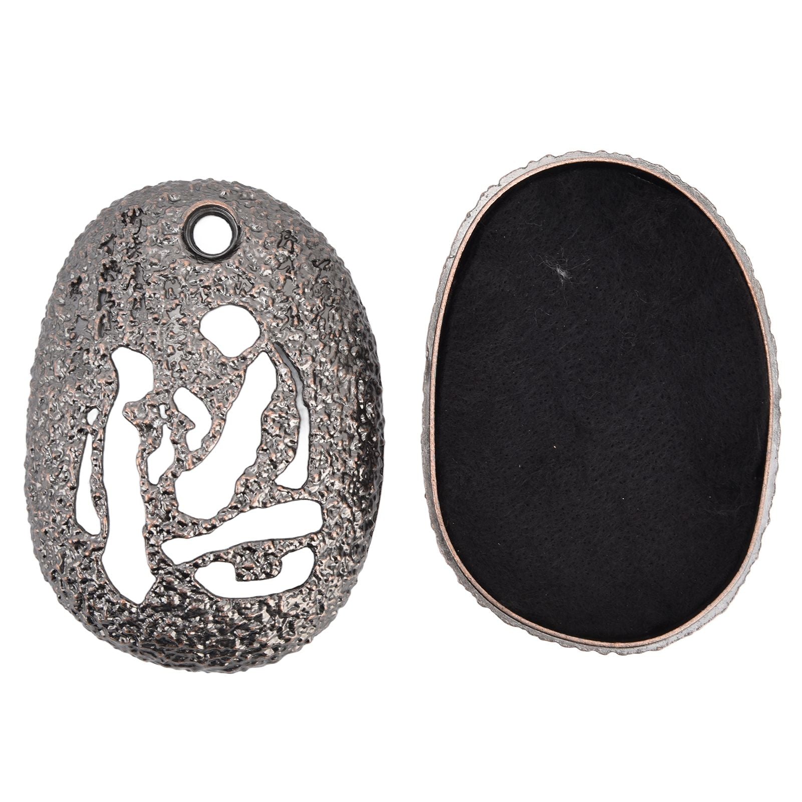 Alloy Backflow Incense Burner Oval Exquisite Vintage Incense Burner for Home Decoration Gift