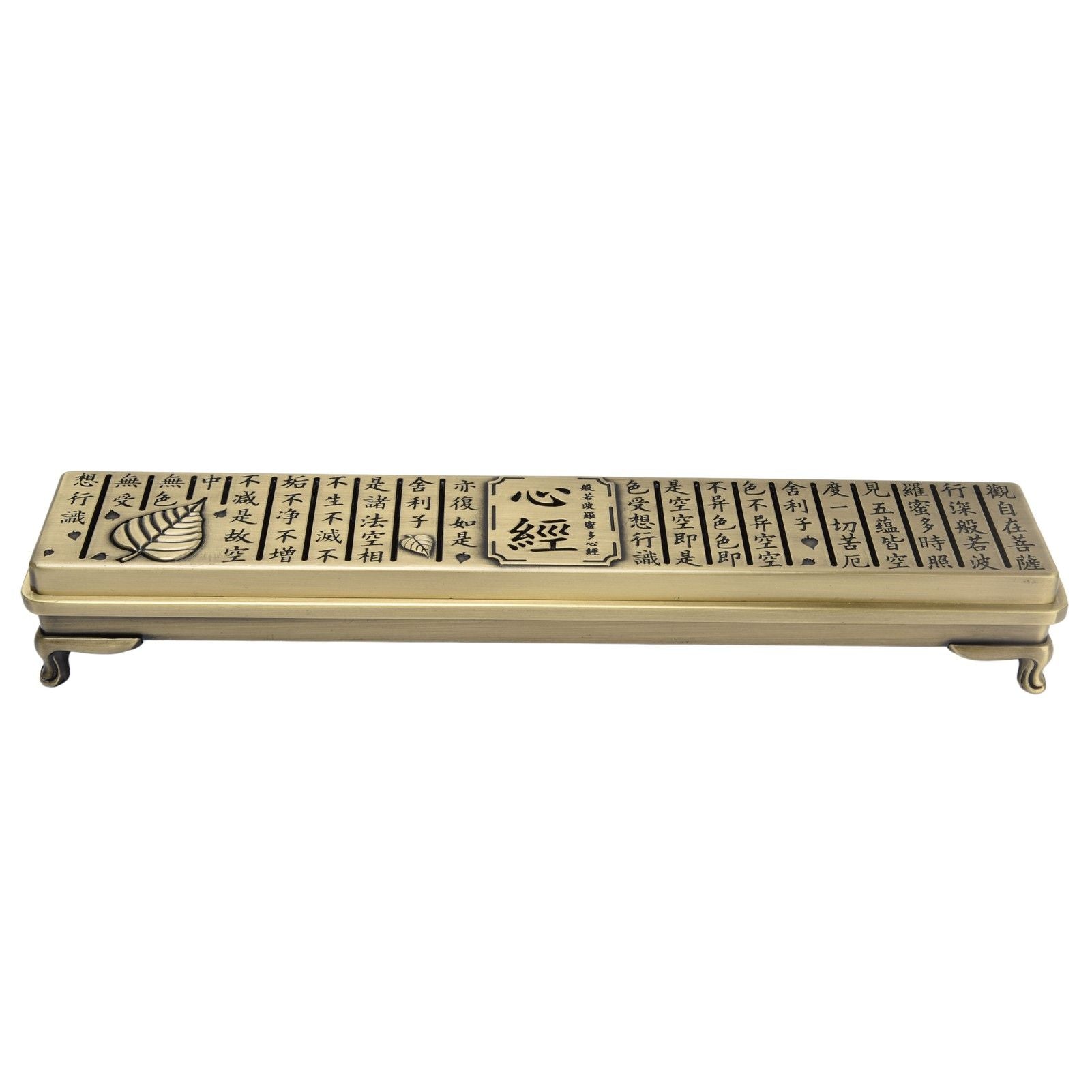 Antique Incense Burner Box Bedroom Aroma Burner Zinc Alloy Incense Stick Holder for Household