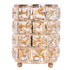 Crystal Makeup Brush Holder European Style Rounded Crystal Glass Cosmetic OrganizerGold