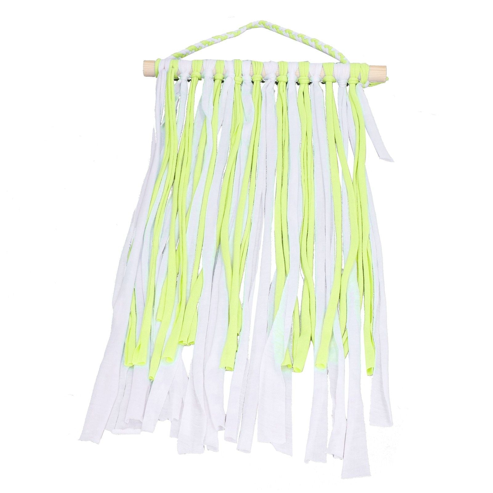 Bow Holder Cloth Beech Material Light Weight Decorative Function Different Colors Hair Clip Hangers for GirlYellow