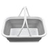 Foldable Picnic Basket Large Capacity Multifunctional Sturdy Handle Toy Storage Basket for Home Hiking Camping