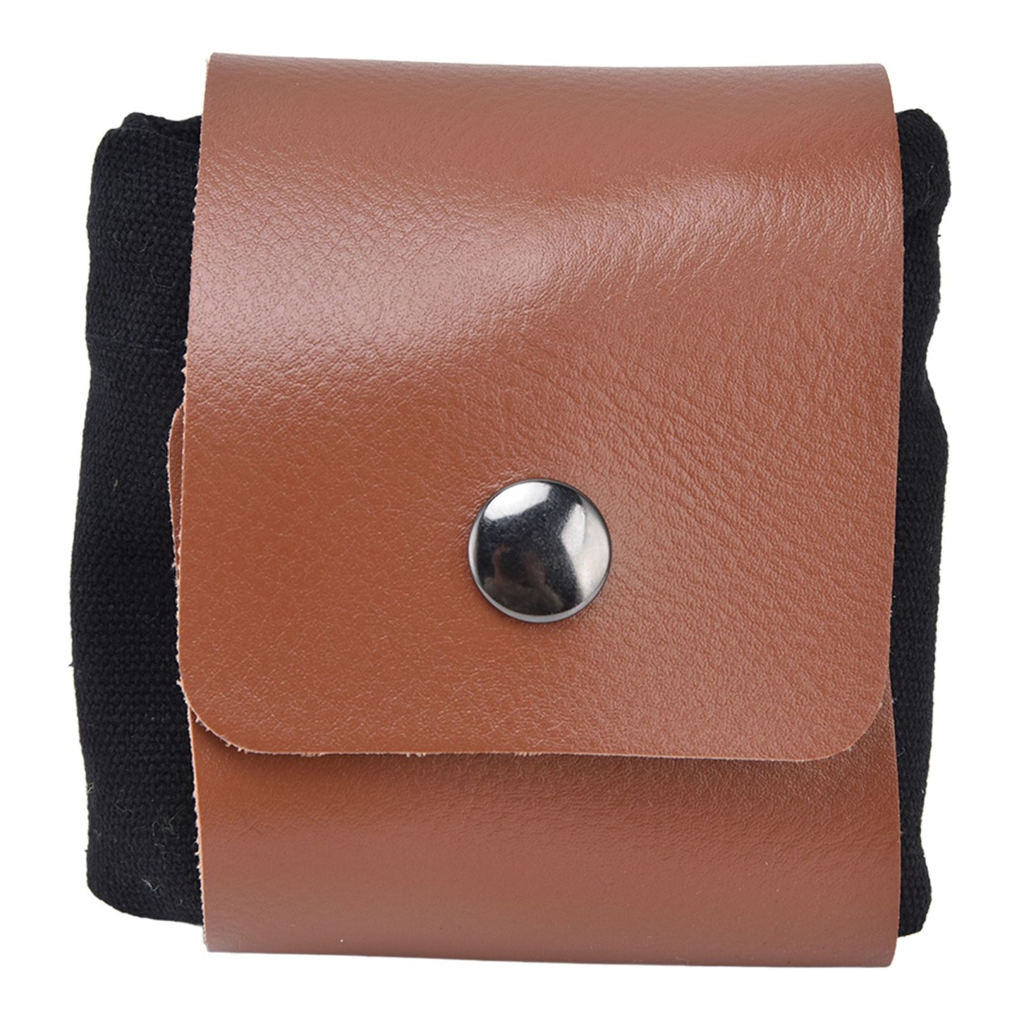Fruit Picking Bag Waist Hanging Canvas Material PU Style Folded Save Space Belt Foraging BagBlack