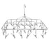 Clothes Drying Rack with 28 Clips Stainless Steel Laundry Drying Hanger for Socks Towels Bras Underwear