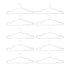 10pcs Clothes Hangers Stainless Steel Heavy Duty Prevent Slip Space Saving Coat Drying Hangers