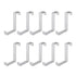 10Pcs Stainless Steel Cabinet Door Hook Waterproof Z Shaped Reversible Door Hanger for Kitchen Apartment