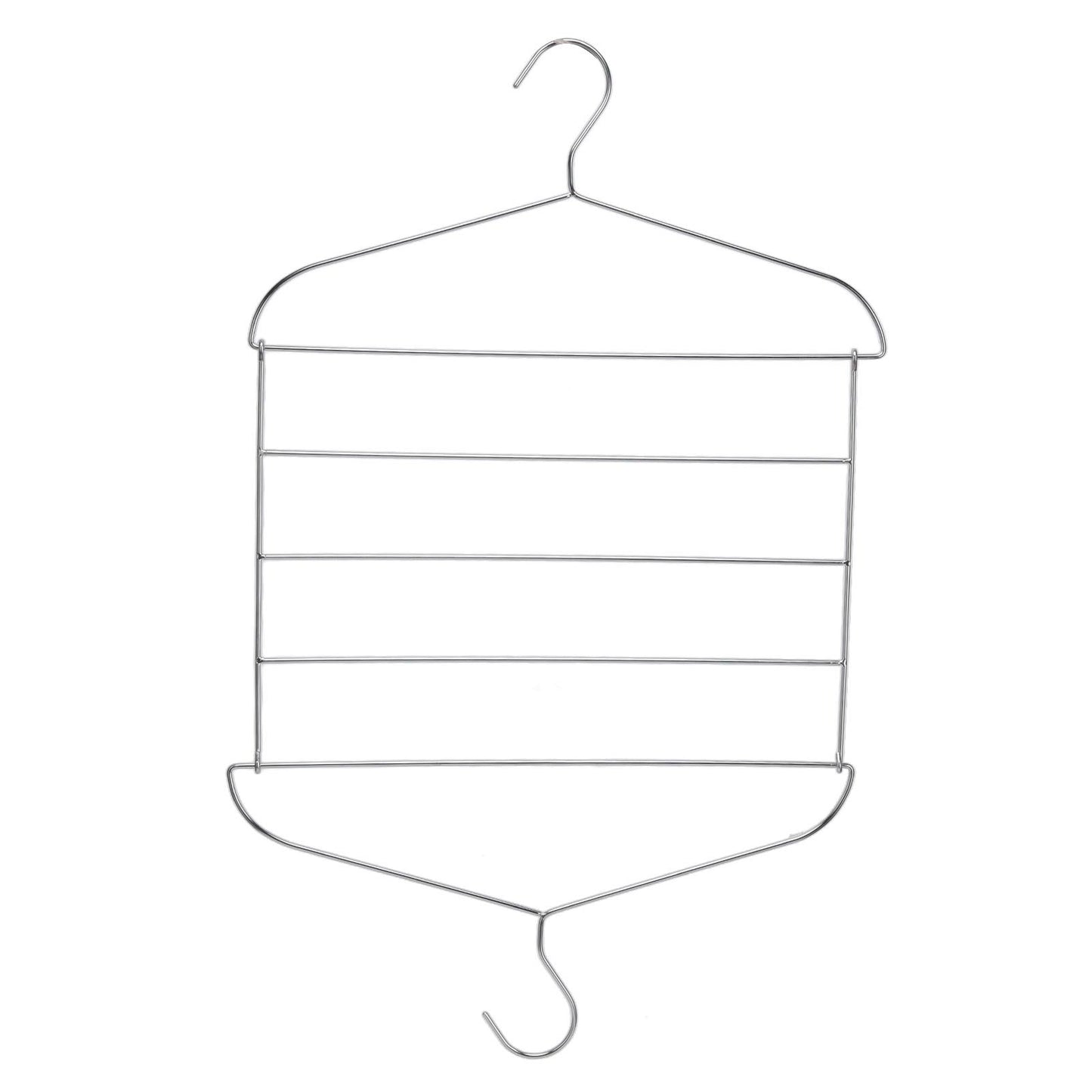 Stainless Steel Magic Pants Hangers Foldable Multifunctional Space Saving Slacks Hangers for Pants Clothes