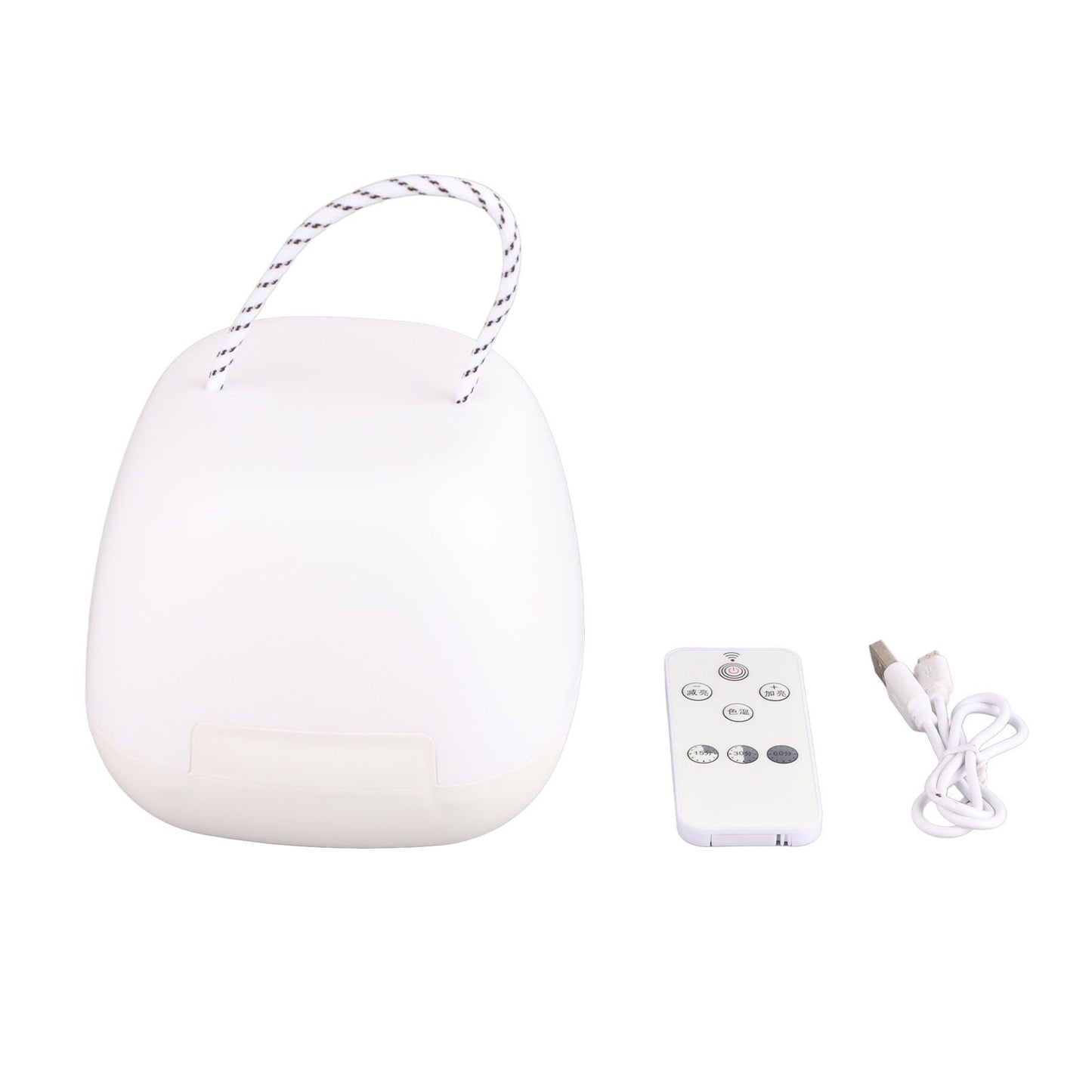 LED Night Light Rechargeable Children's Bedroom Bedside Desk Lamp Household Supplies 4w Remote Control 3 Color Without Clock