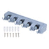 Mop Broom Holder Multifunctional Space Saving Broom Wall Mounted Rack for Kitchen Bathroom Garden Garage A