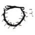 Hat Rack Stainless Steel Wall Mounted Practical Hat Organizer for Home Door Black