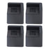 4pcs Bed Risers Corner Fixed Casters Increasing Height 2200 Lb Load Bearing Plastic Furniture Leg Risers for Home