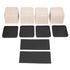 4Pcs Bed Risers Plastic Anti Vibration Pads Furniture Risers for Washing Machine Cabinet Sofa