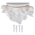 Resin Angel Wall Shelf European Exquisite Beautiful Decoration Rack for Bedroom Living Room Kitchen Pure White Gold