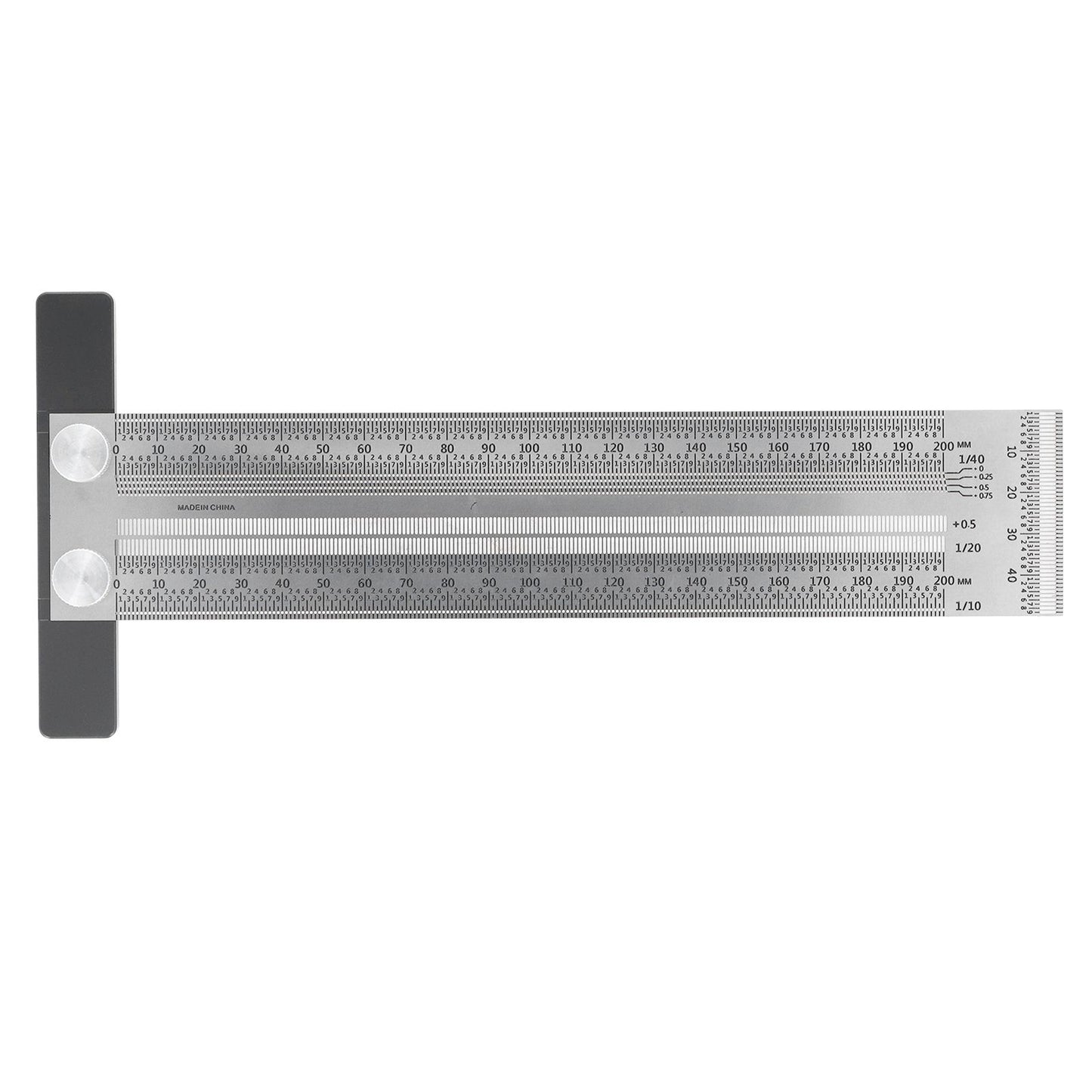 Woodworking Marking T Rulers Positioning Scribing Ruler Gauge Carpenter Measuring Mark Ruler 200mm