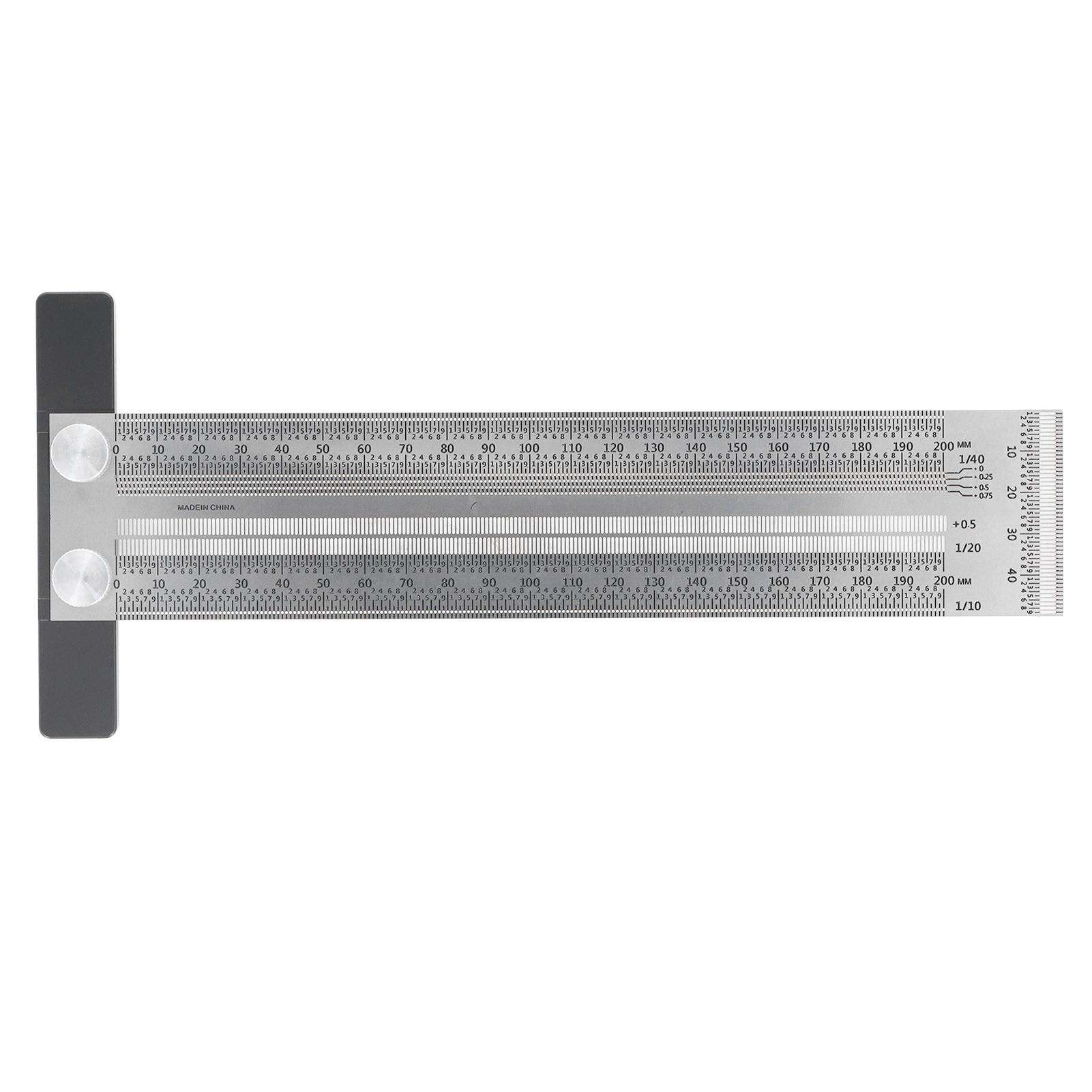 Woodworking Marking T Rulers Positioning Scribing Ruler Gauge Carpenter Measuring Mark Ruler 200mm