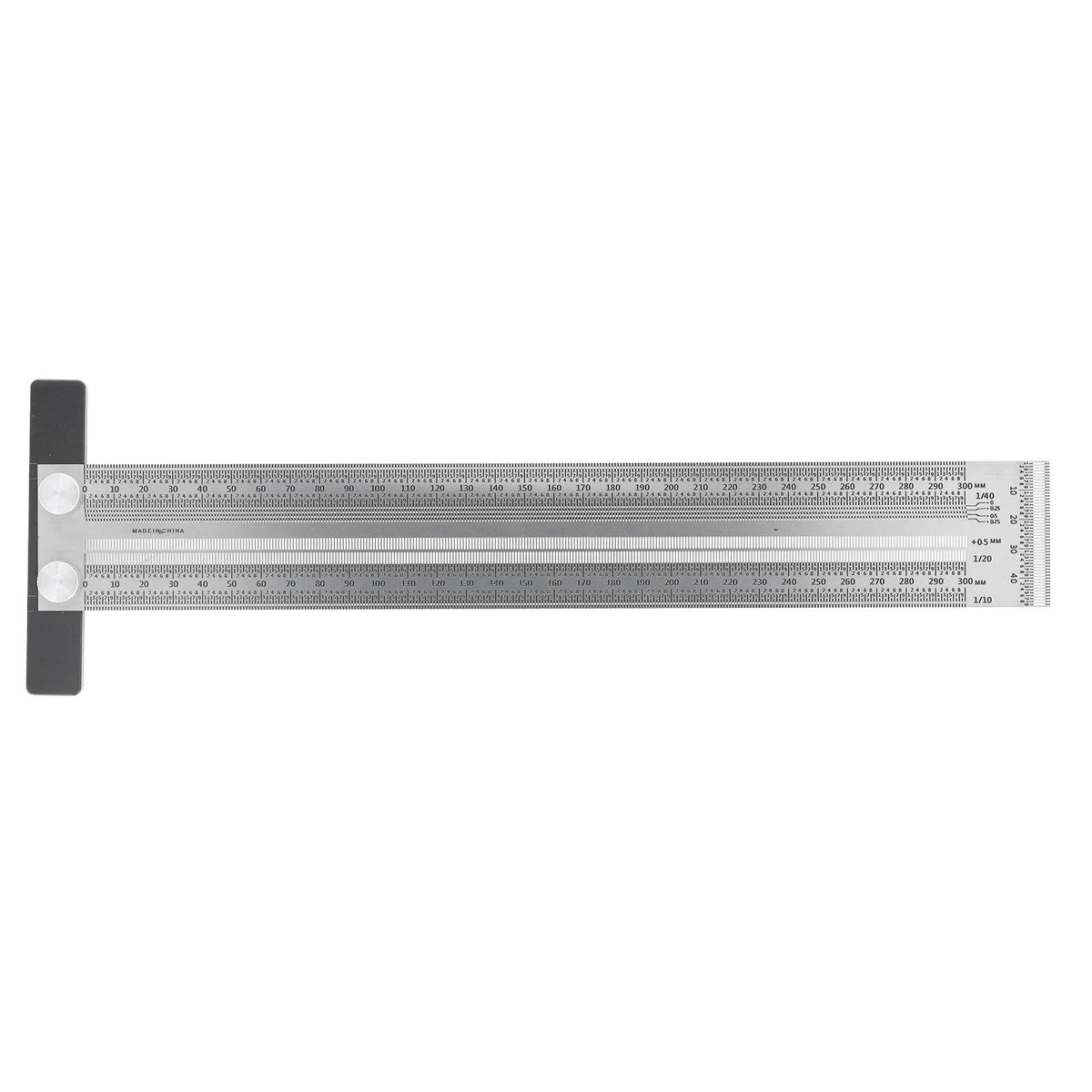 Woodworking Marking T Rulers Positioning Scribing Ruler Gauge Carpenter Measuring Mark Ruler 300mm