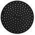 20cm Anti Slip Round Cooking Fryer Mat Anti Sticking Silicone Steamer Liners For KitchenBlack