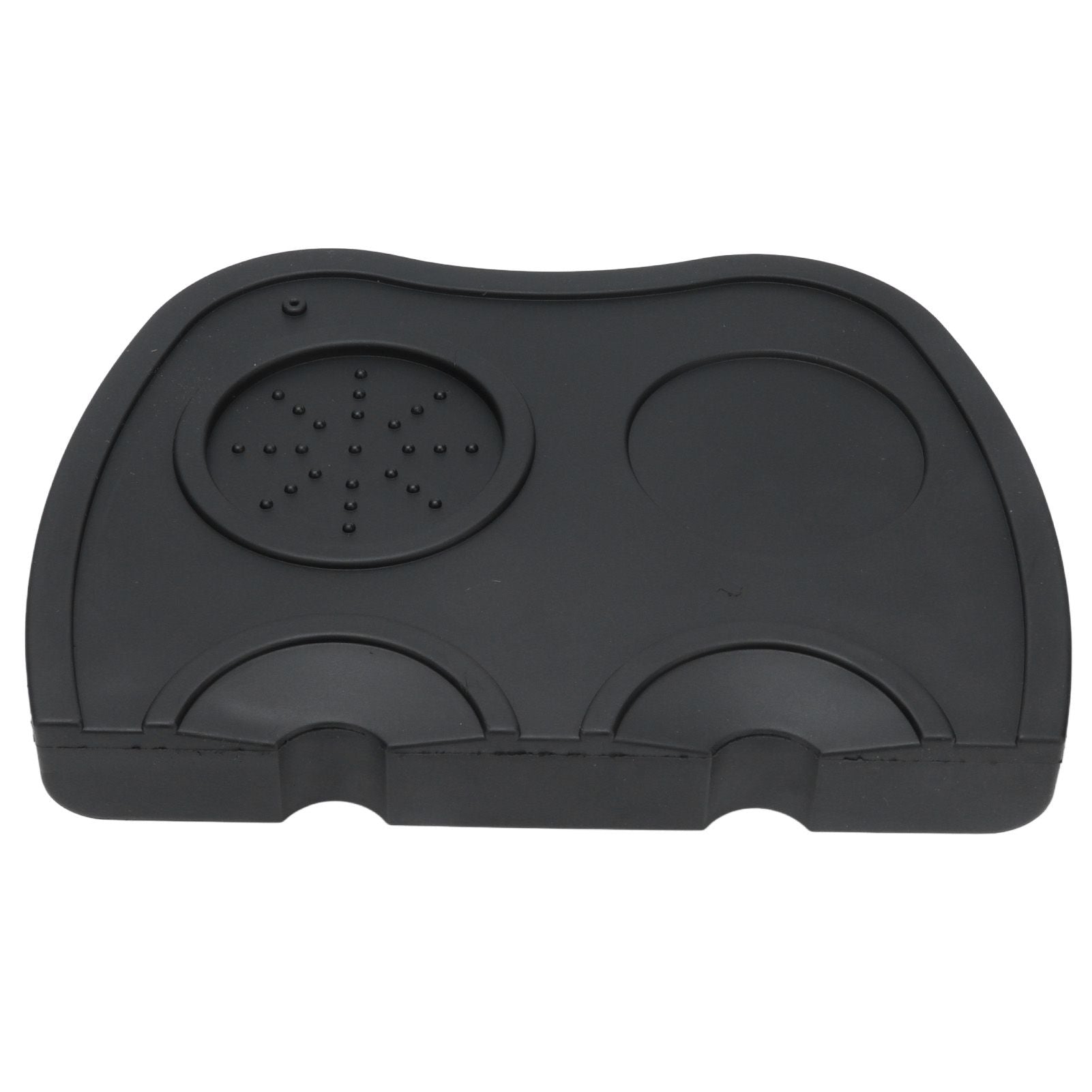 Silicone Coffee Tamper Pad Anti Slip Soft Tamper Mat Heat Resistant Corner Tamping Mat for HomeBlack