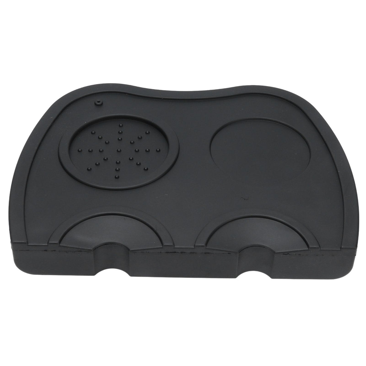 Silicone Coffee Tamper Pad Anti Slip Soft Tamper Mat Heat Resistant Corner Tamping Mat for HomeBlack
