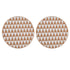 2pcs Cork Coasters Safety Design Convenient Practical Glossy Thick Rustic Style Wooden Decoration for KitchensTriangular