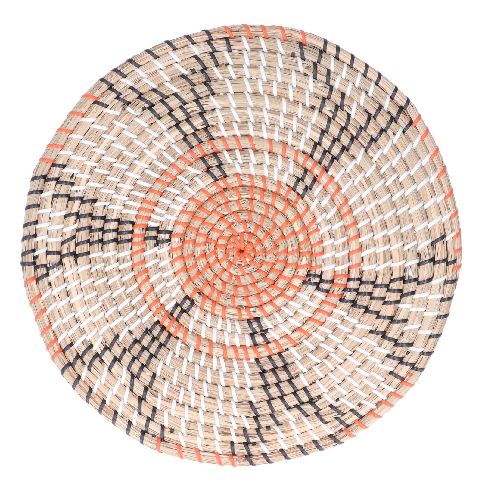 Insulation Pad Nordic Straw Woven Placemats Heat Insulation Pads Homestay Wall DecorationL
