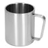 Stainless Steel Cup 300ml Capacity Double Layer Ergonomic Design Texture With Handle Coffee Mug